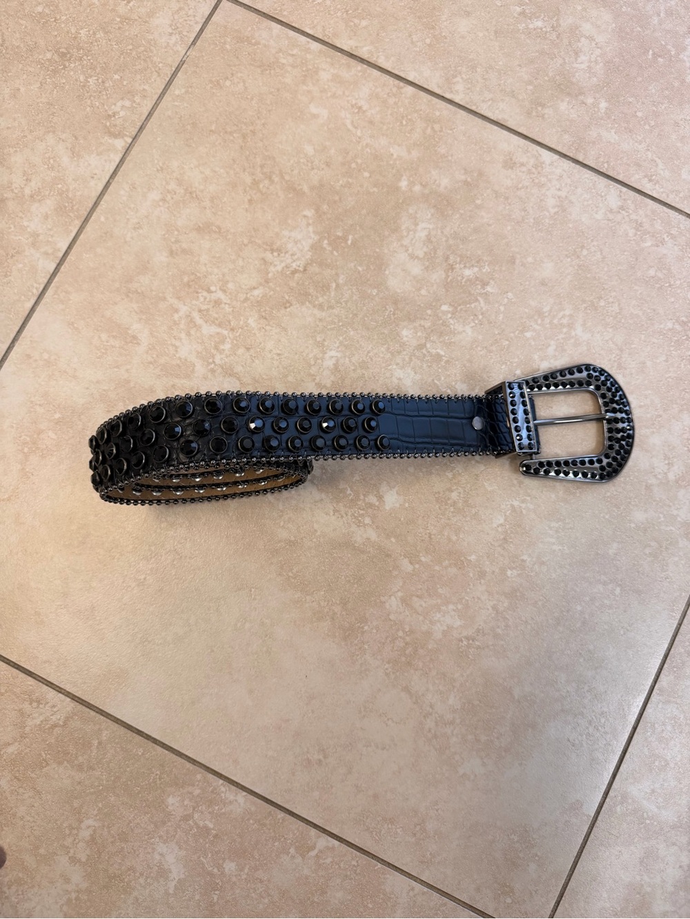 Black Studded Cowgirl/cowboy Belt